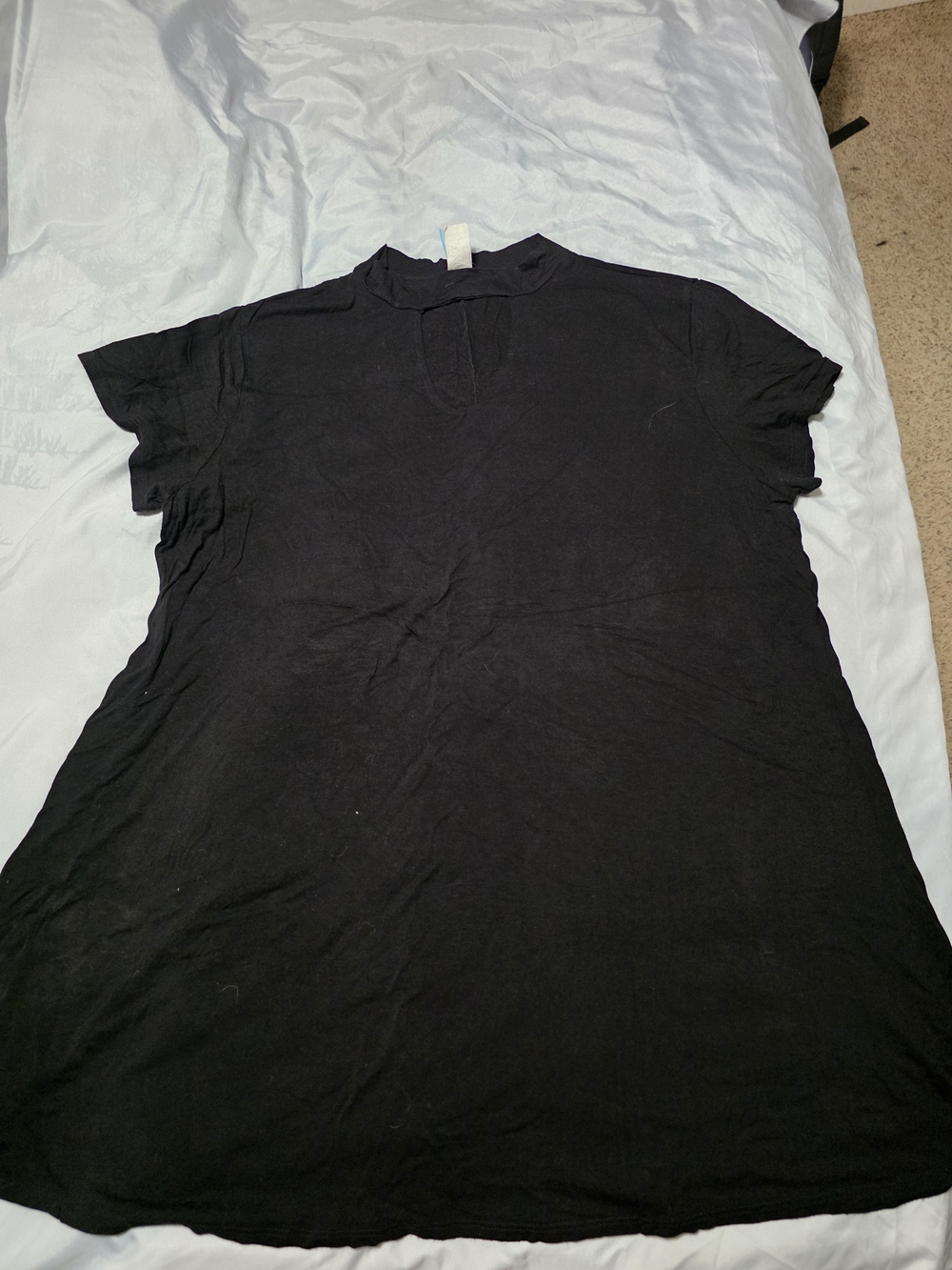 Women's Black Short Sleeve Shirt